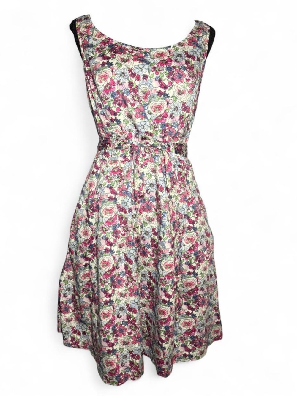 Tommy Hilfiger Pink Floral Sleeveless Fit & Flare Dress